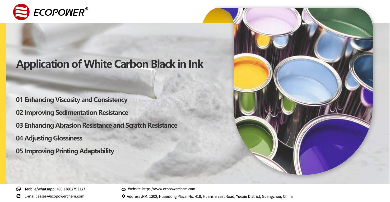 Application of White Carbon Black in Ink