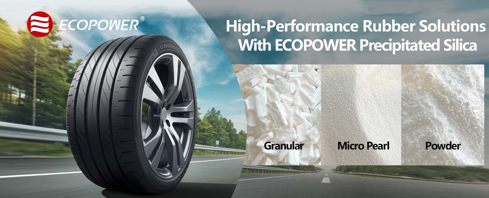 Высокоэффективные резиновые решения с осажденным кремнием ECOPOWER